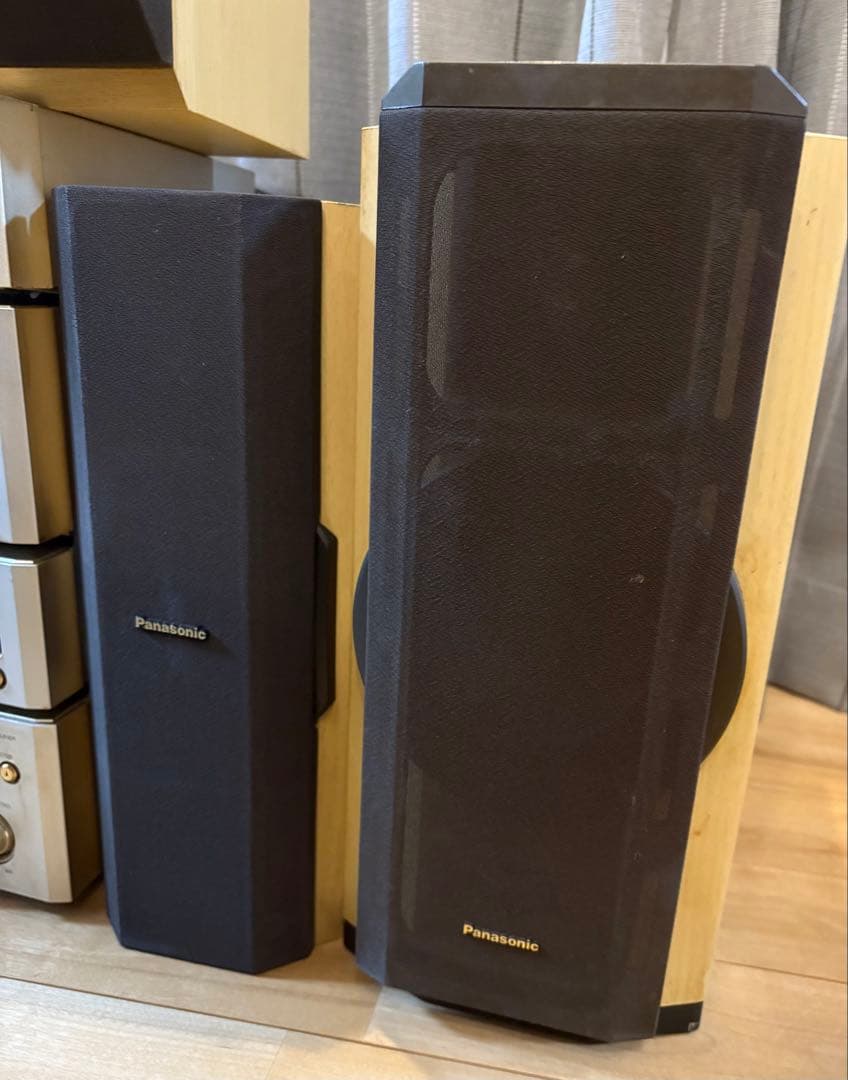 【通電確認済】Panasonic DVDオーディオシステムコンポ/スピーカー