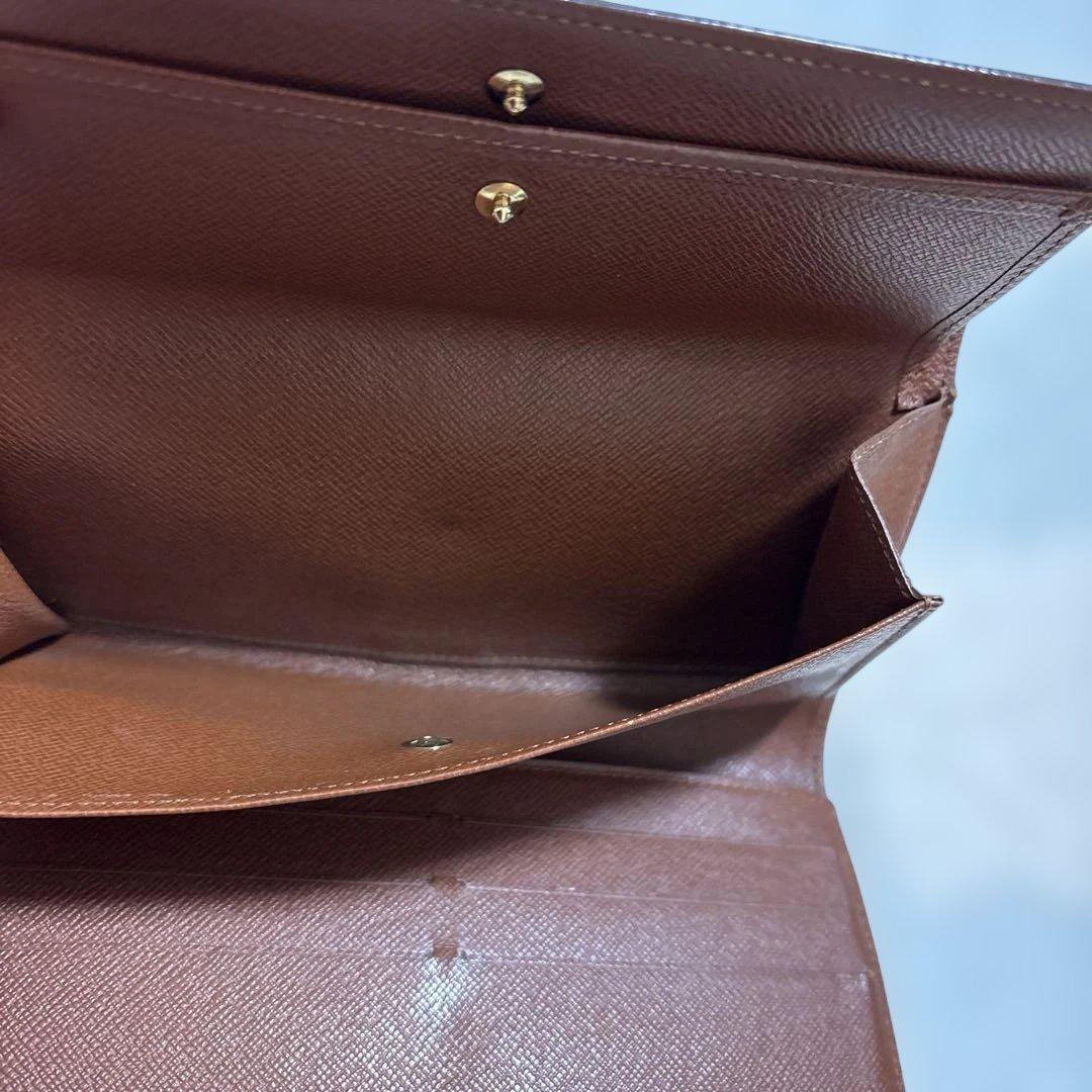 【美品】LOUIS VUITTON ルイヴィトン モノグラム 三つ折り長財布