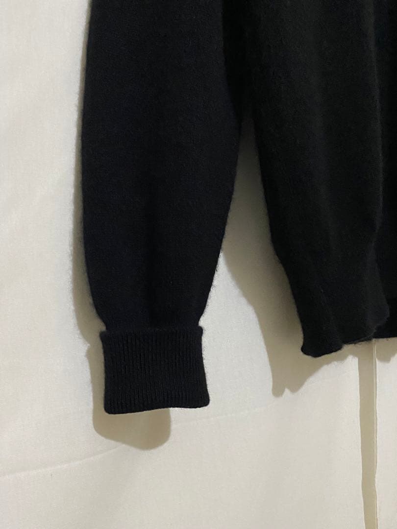 80s Ballantyne バランタイン カシミア ニットブラック 黒　38