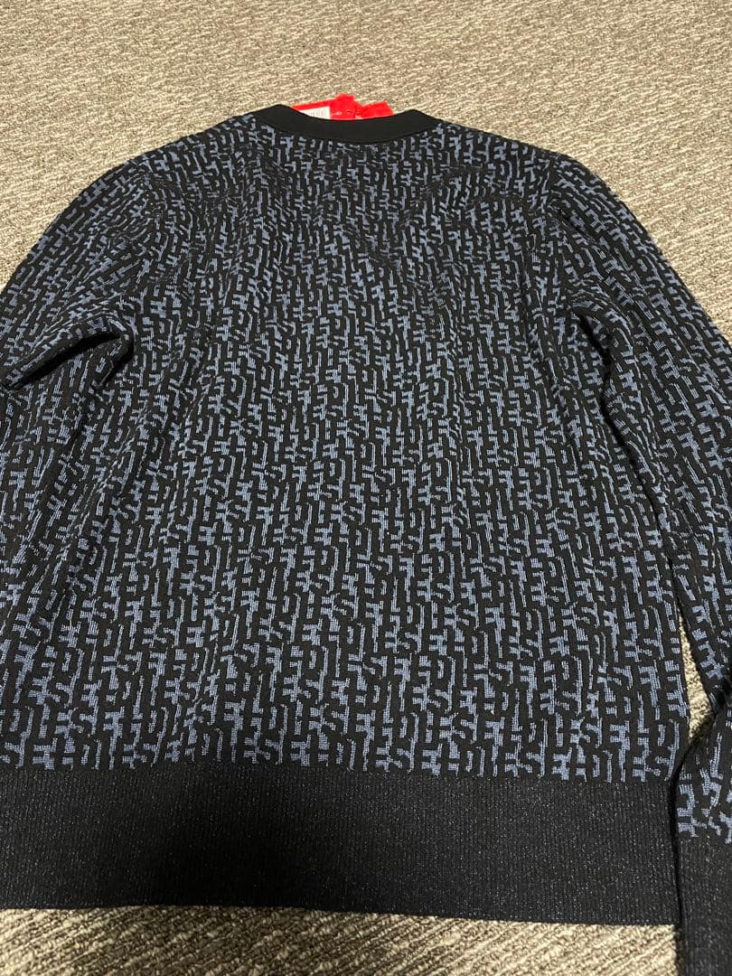 ERIKA Diesel] メンズ ニット ジップアップ カーディガン総柄