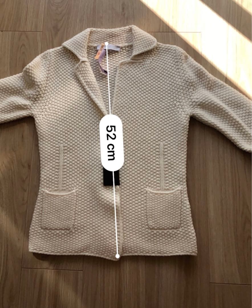 美品　FABIANA FILIPPI アイボリー ニットジャケット 40/XS