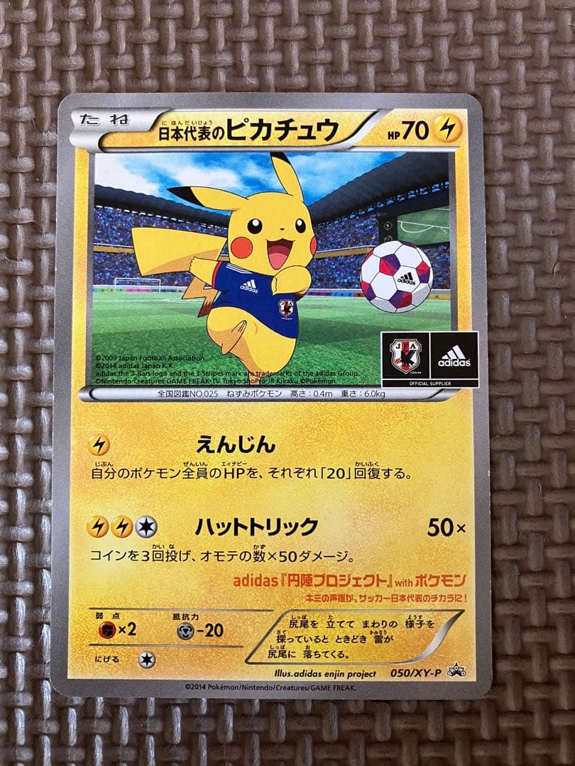 ぷ*ぷ様 日本代表のピカチュウ：ポケモンNewモン! Book付録PROMO X