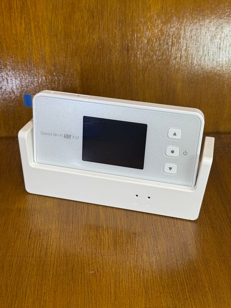 Speed Wi-Fi X12 ホワイト モバイルルーター クレードル付き