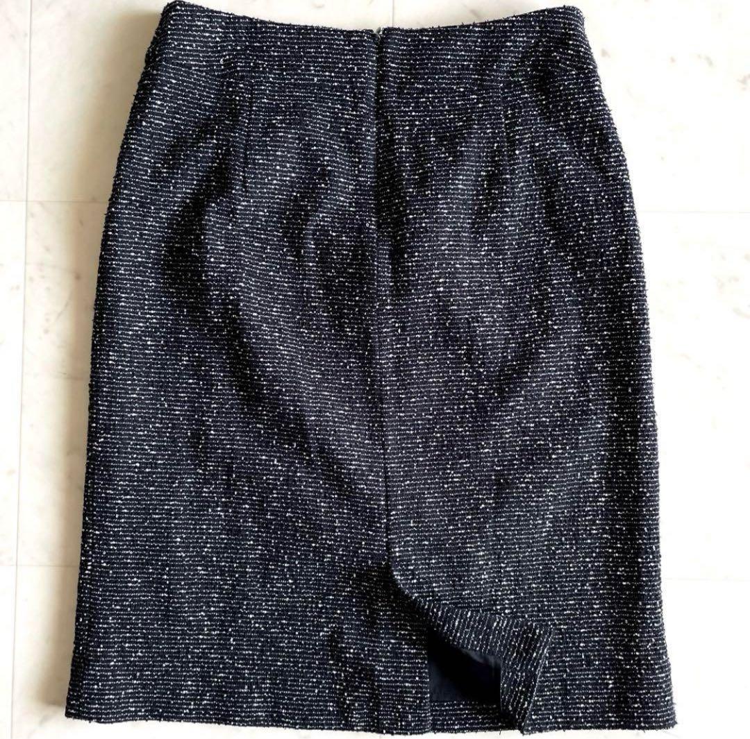 極美品♪プラステ PLST 滝沢眞規子着 カラーレス ツイード セットアップ M