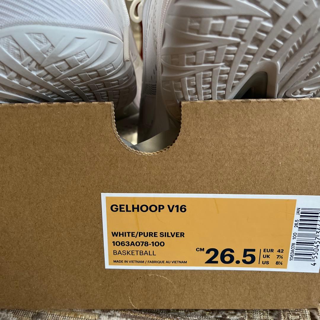 (新品未使用)アシックス ゲルフープv16 エクストラワイド 26.5cm