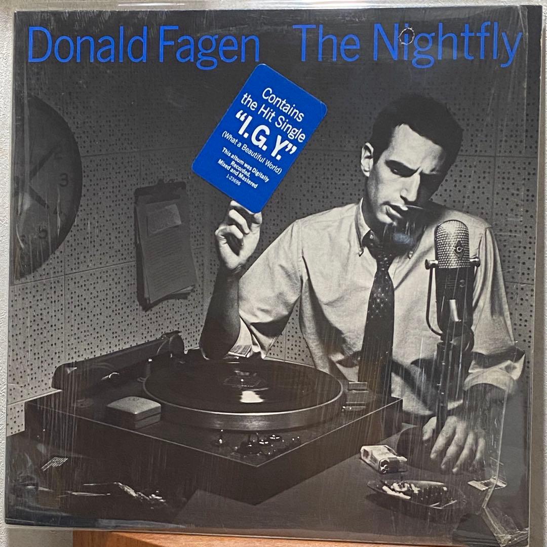 USオリジナルLP ドナルド・フェイゲン ナイトフライ シュリンク・ステッカー付