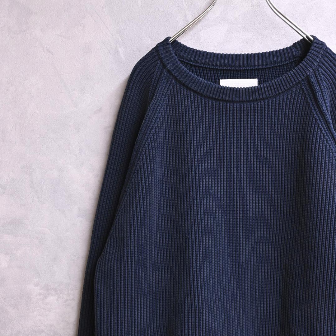 nanamica 5G Crew Neck Sweater 畦編み 春ニット