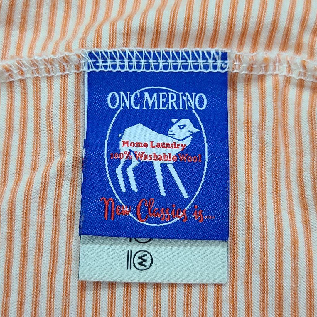 onc merino オレンジ サイズ3 ロングスリーブTシャツ