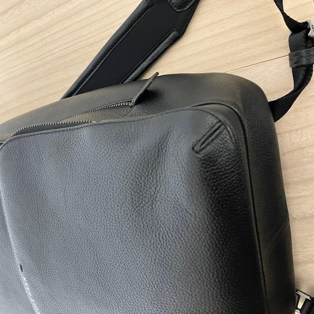 【訳あり】コールハーン マシュー バックパック 本革 A4/PC収納 黒