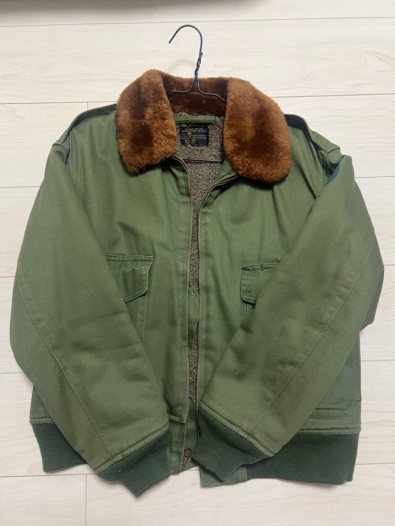 t*2様 N.S.CO B-10 ミリタリージャケット カーキ 激レア 90s