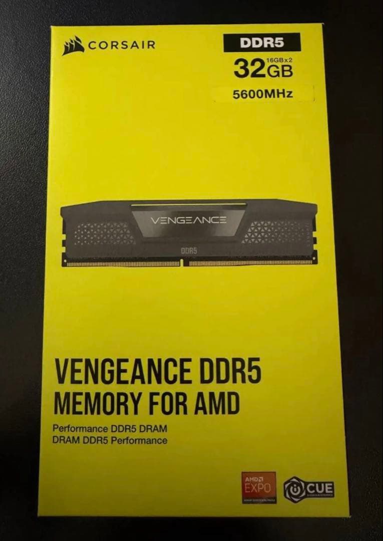 メモリー CORSAIR DDR5 32GB 5600MHz VENGEANCE