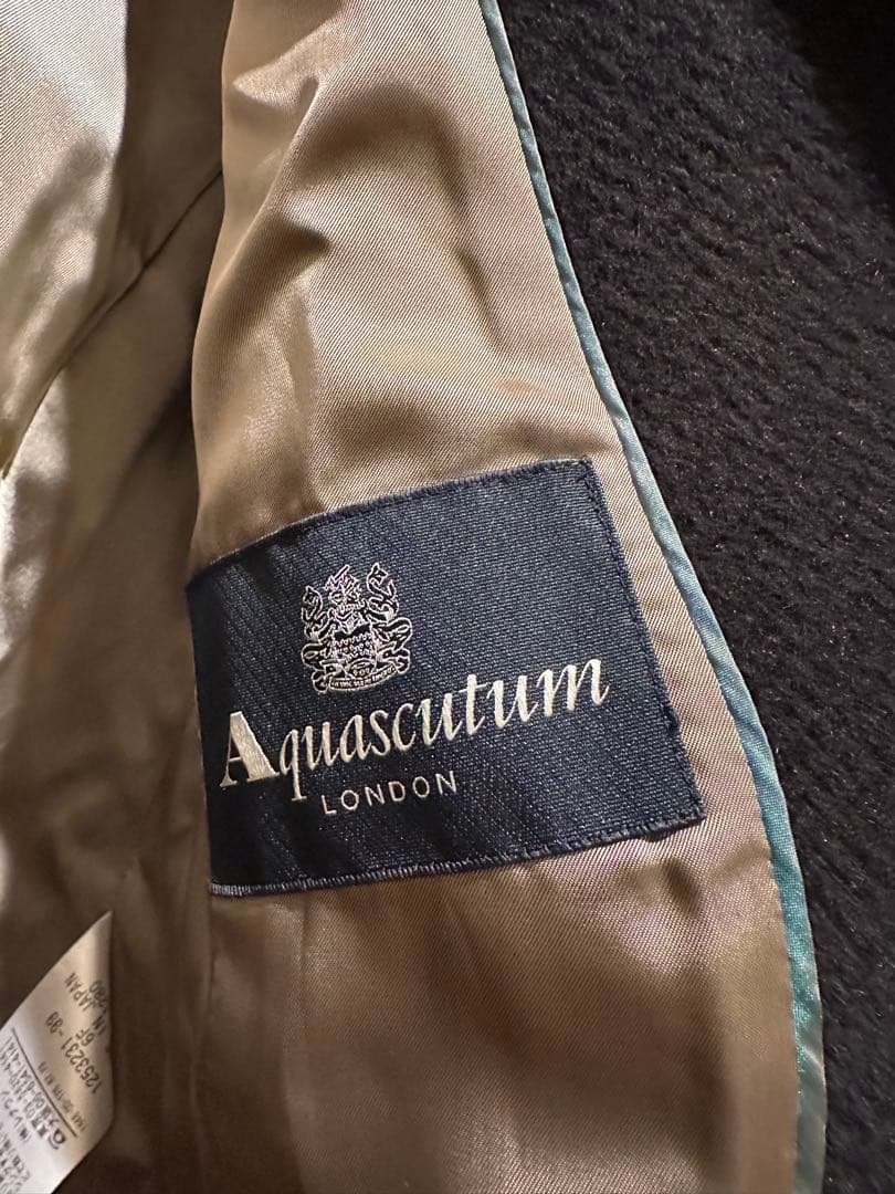 ★Aquascutum★アクアスキュータム★アンゴラ★ピーコート★