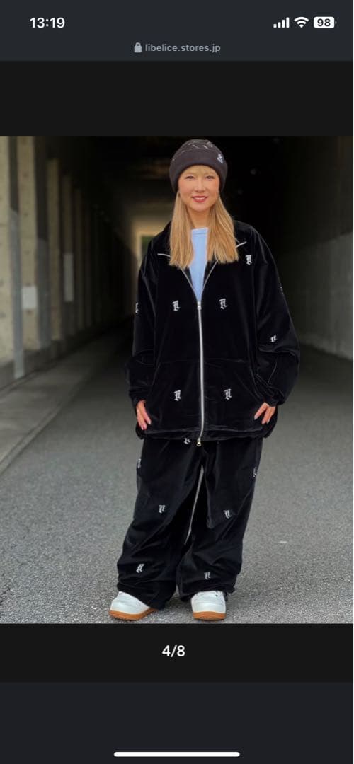 Libelice セットアップ 刺繍白