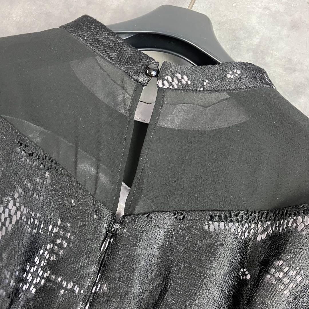 niana アシンメトリーレース切替ロングドレス 結婚式 お呼ばれ パーティ