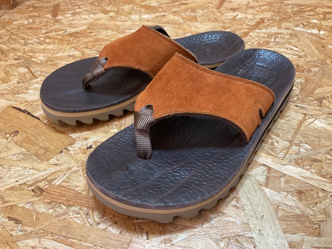 美品 The Sandalman ビーチワイド スエード/レザー サンダル 8
