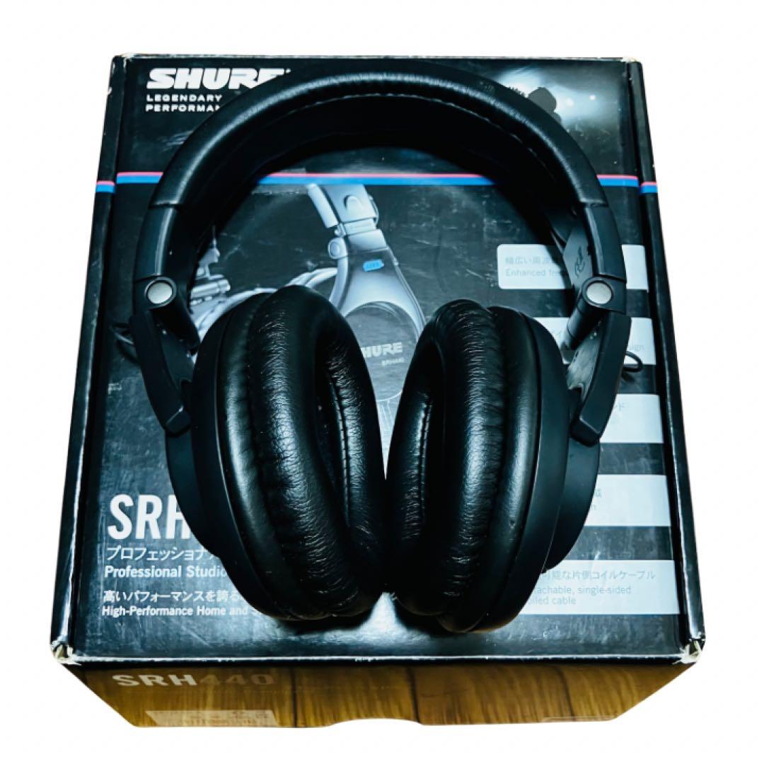 美品　SHURE SRH440 プロフェッショナルスタジオヘッドフォン