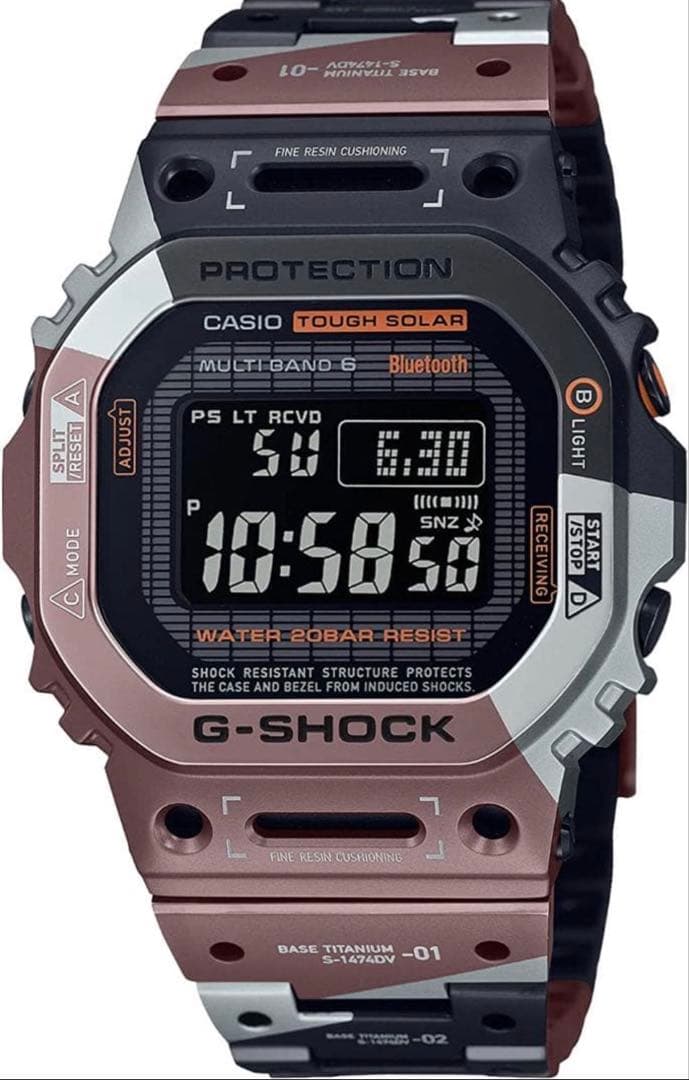 ダ*！様 フルメタル 電波ソーラーGMW-B5000TVB-1JR メンズ カモ