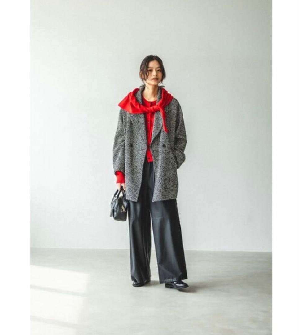 くみっきぃです　ヘリンボーン コート