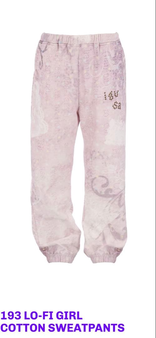 193 Lo-Fi Girl コットンスウェットパンツ