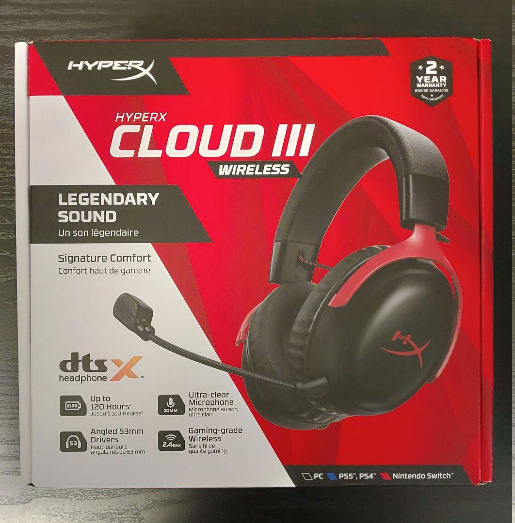 HyperX Cloud IIIワイヤレスゲーミングヘッドセット
