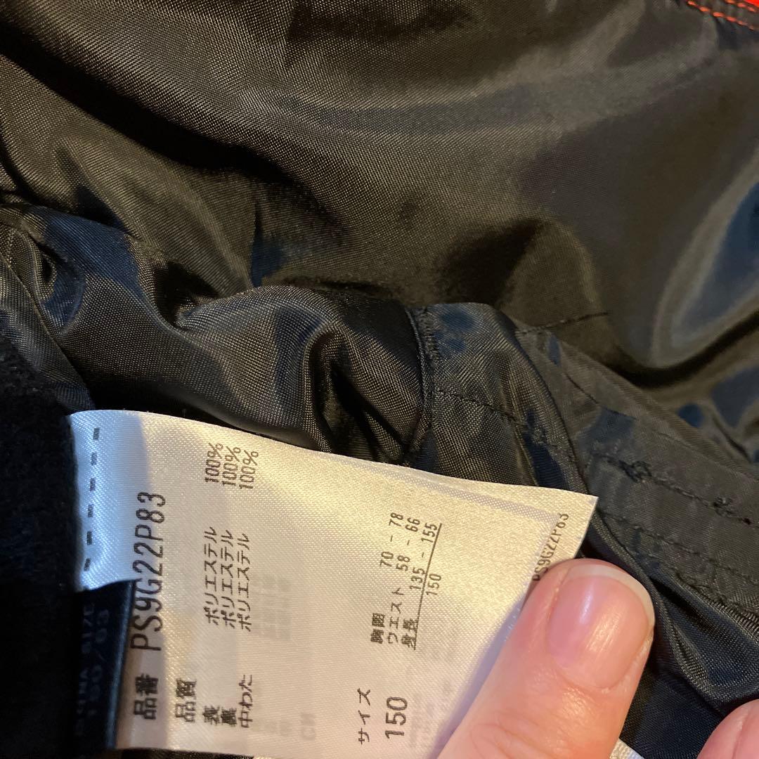 phenix スキーウェア 150cm グレー/ネイビー/レッド　グローブ付き