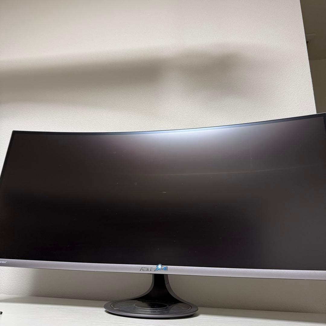 美品 ASUS ウルトラワイド MX38VC 37.5インチ 曲面 UWQHD+