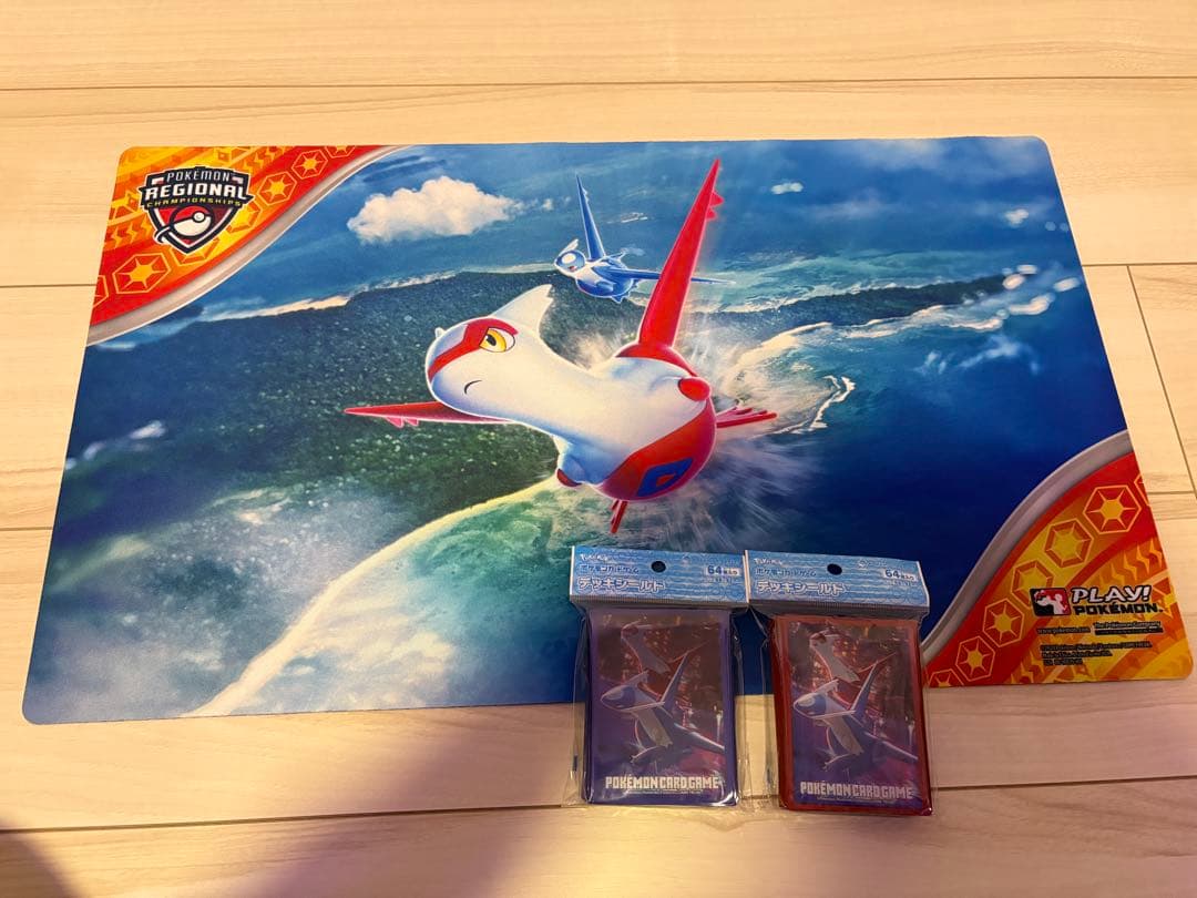 海外正規品 regional ラティアスラティオス プレイマット デッキシールド