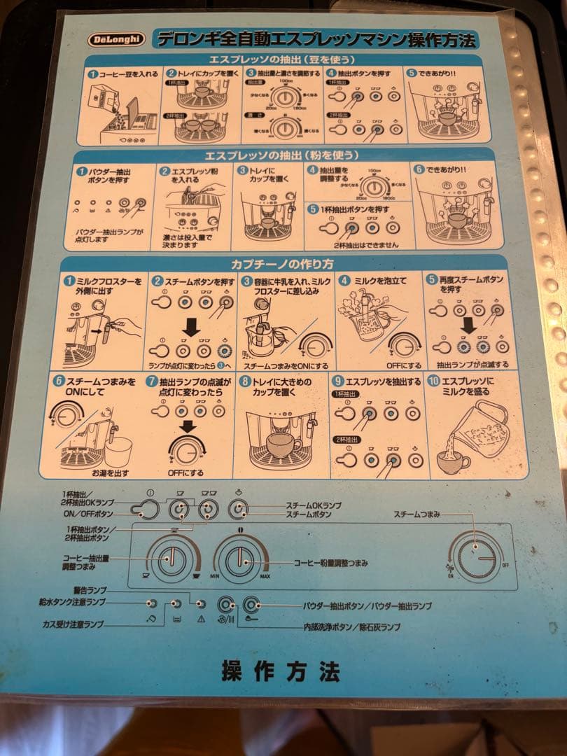 DeLonghi MAGNIFICA エスプレッソマシン　カップチーノメーカー