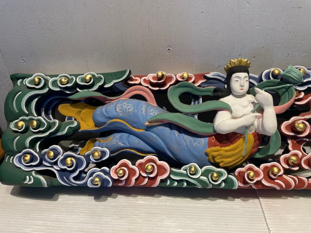 天女　欄間　アート　美術品　伝統工芸　ハンドメイド　オブジェ