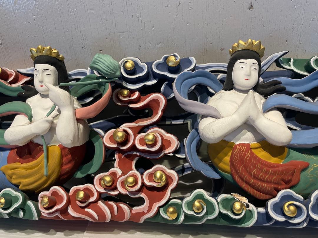 天女　欄間　アート　美術品　伝統工芸　ハンドメイド　オブジェ