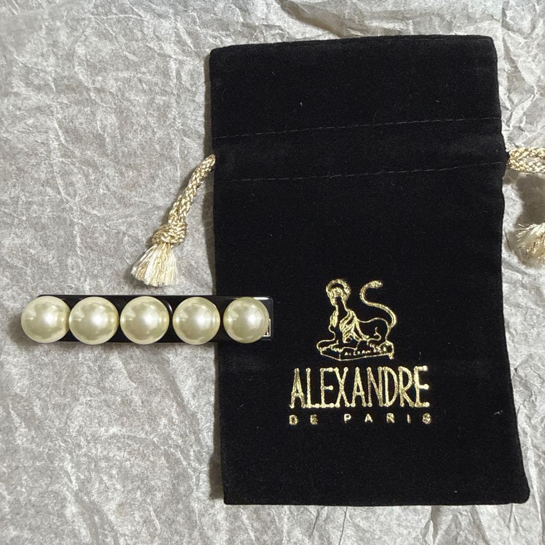 みみ　アレクサンドル ドゥ パリ　パール　バレッタ (6 cm)