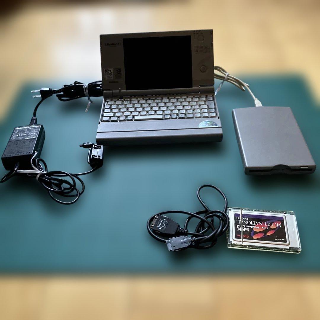 【ジャンク】Toshiba Libretto M3 アダプター、FDD,モデム付