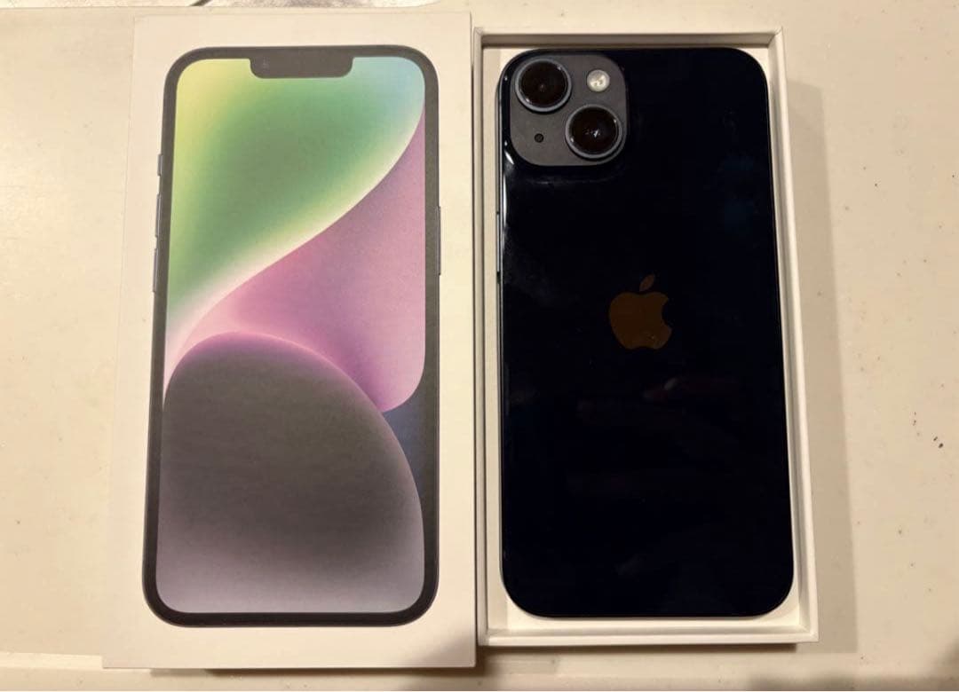 iPhone14本体 128GB ミッドナイト 箱付き