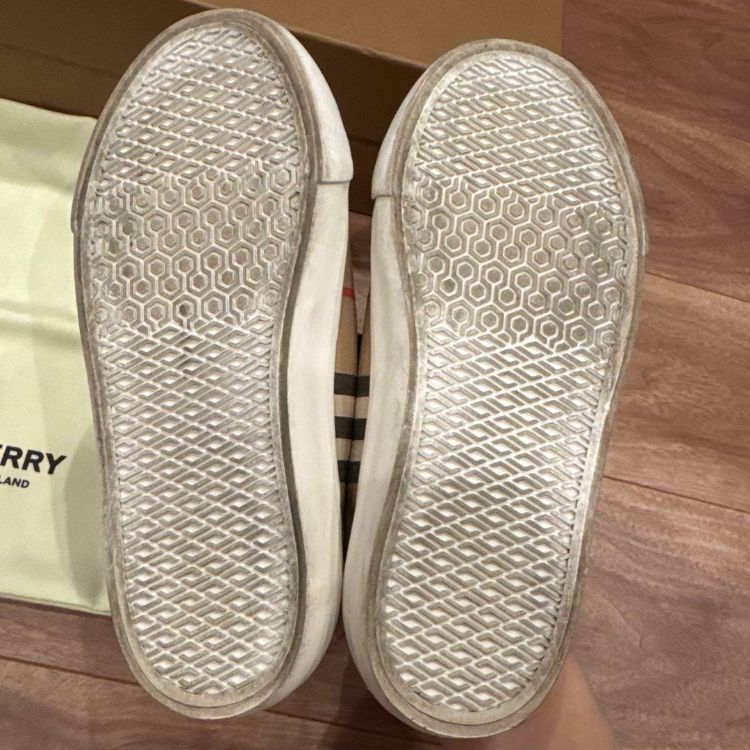 BURBERRY kidsチェック柄スニーカー