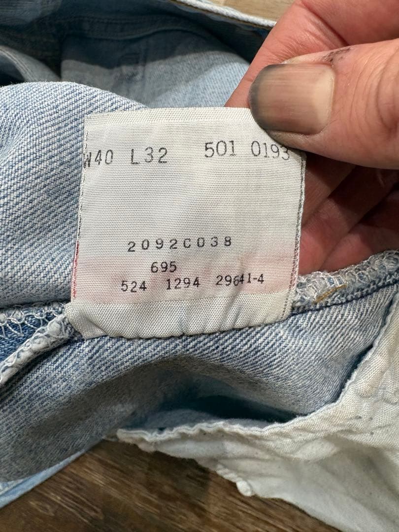 94年製/旧刻印リーバイス501デニムジーンズw40USA製フルカウントリゾルト