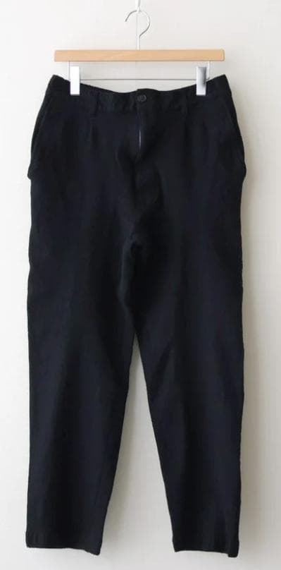 COMME des GARCONS HOMME ウールサージ 製品縮絨パンツ