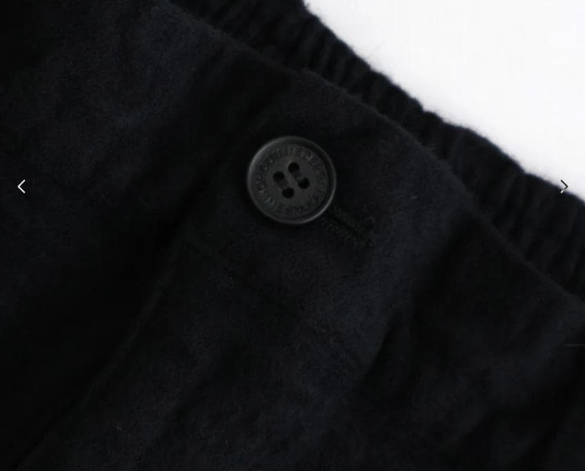 COMME des GARCONS HOMME ウールサージ 製品縮絨パンツ