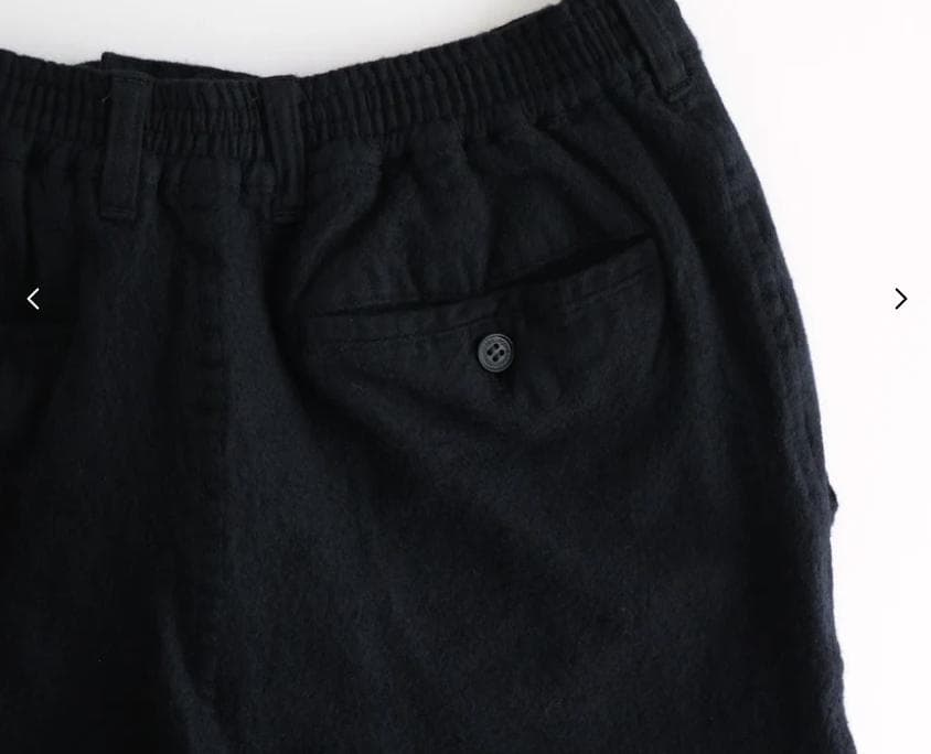 COMME des GARCONS HOMME ウールサージ 製品縮絨パンツ