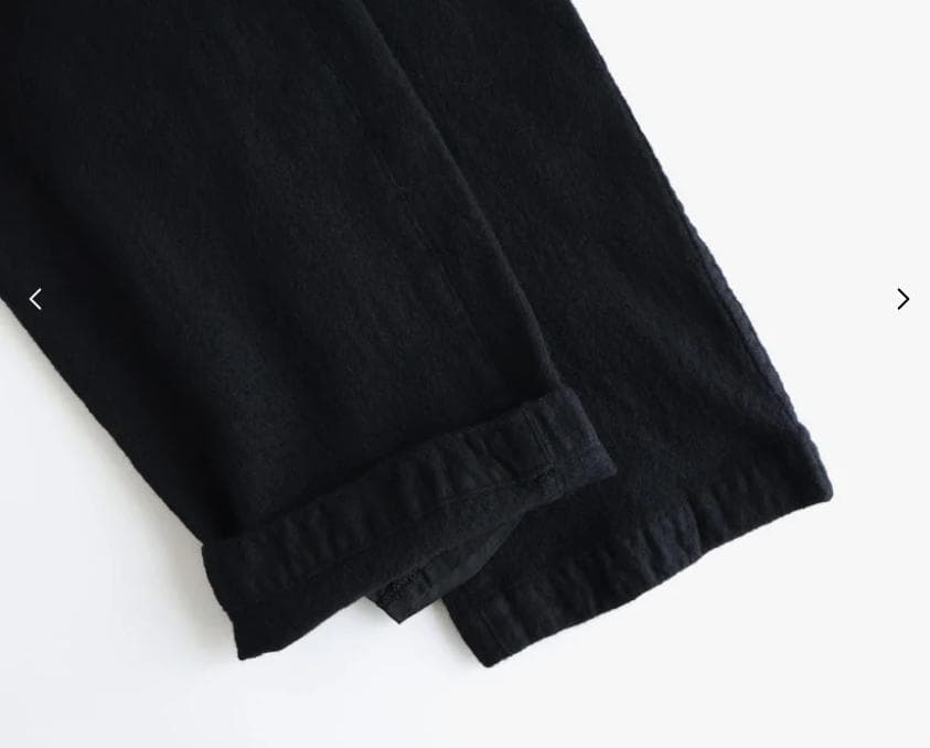 COMME des GARCONS HOMME ウールサージ 製品縮絨パンツ