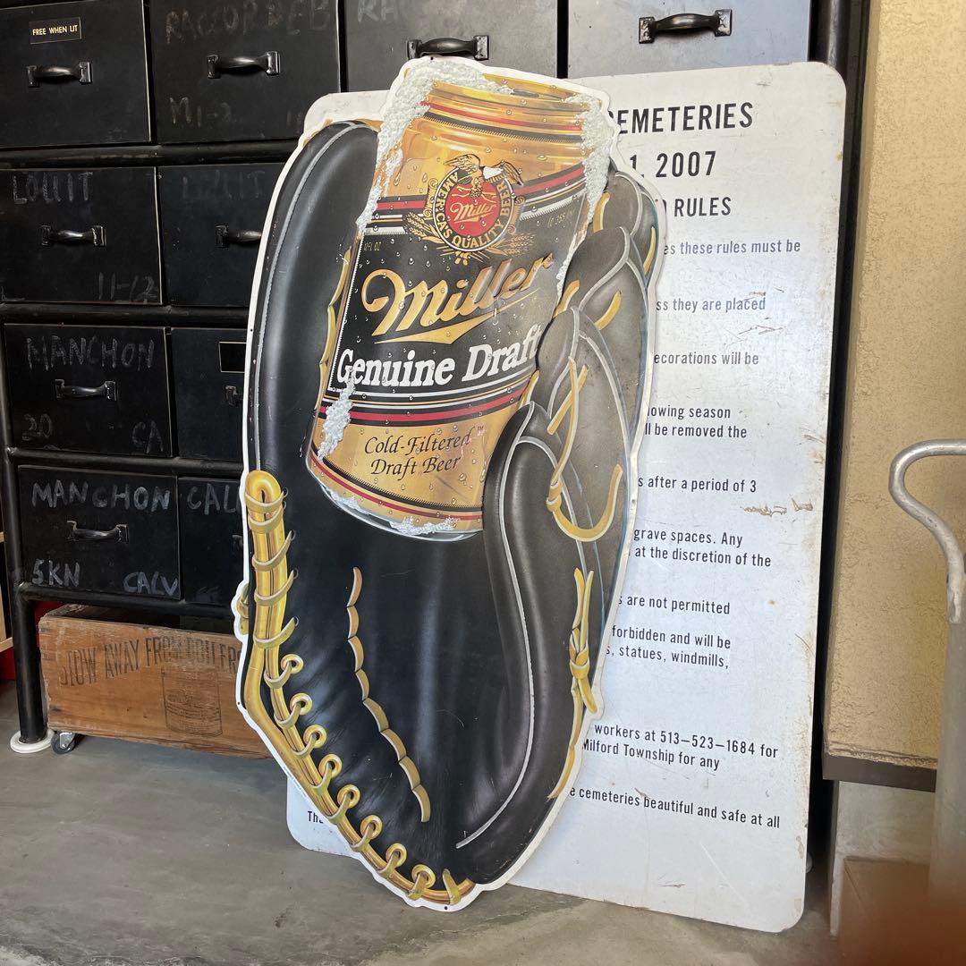 U.S.A vintage MILLER BEER ミラービール サイン看板