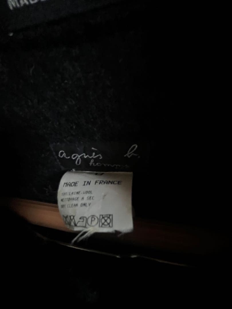 美品　agnes b ダッフルコート・フランス製　MADE IN FRANCE