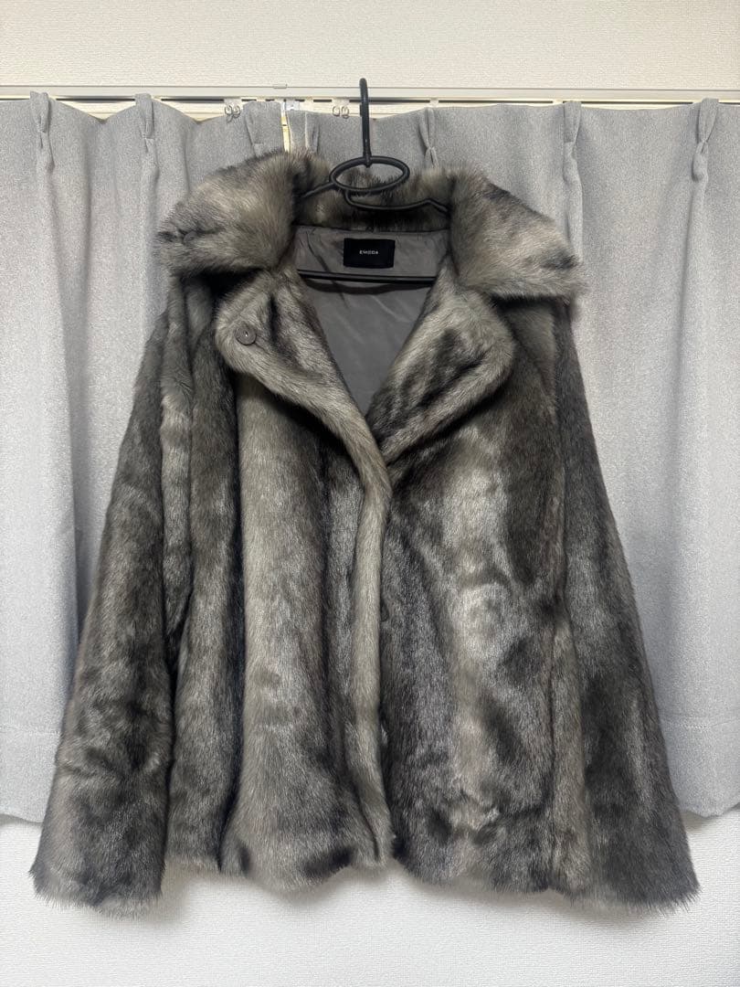 【EMODA】ミディフェイクファーコート