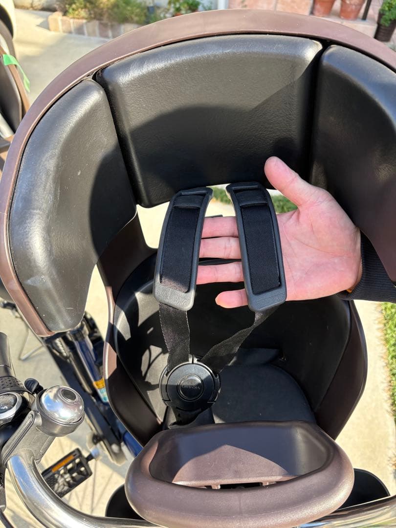 OGK 技研　自転車用フロントベビーシート　ココアブラウン