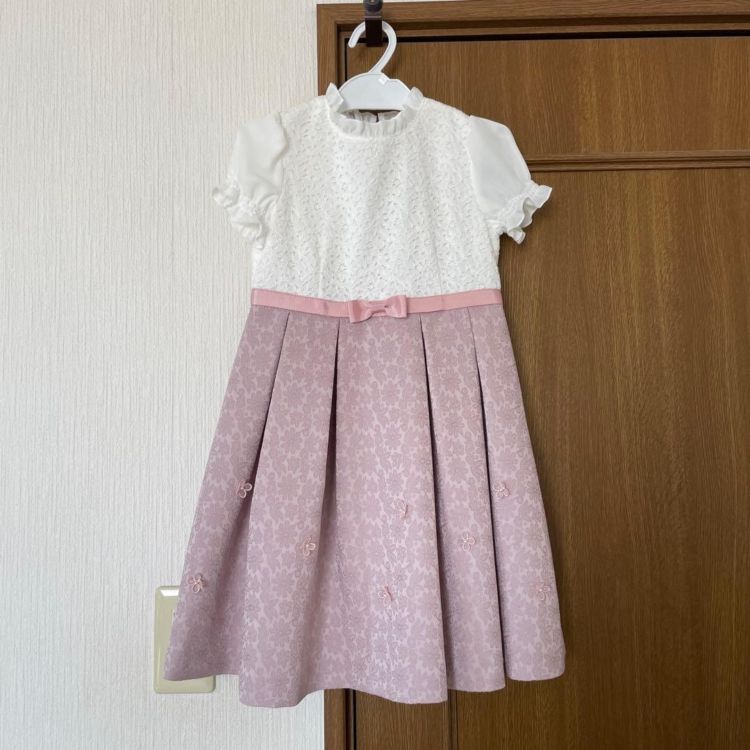 美品★ BEAMS 女の子　フォーマル　120 ネイビー・ピンク　卒園式　入学式
