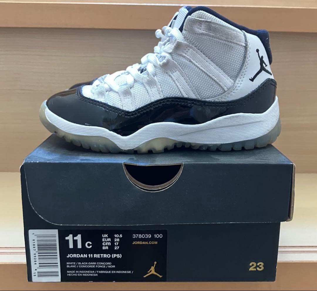 エア ジョーダン 11 レトロ キッズシューズ サイズ17
