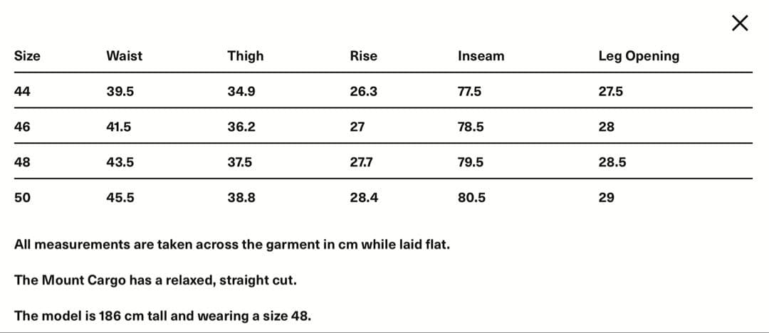 パンツ our legacy MOUNT CARGO Peafowl Canvas 46
