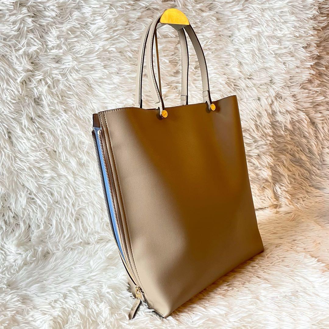 未使用級✨ROPE EPOR Y BAG トートバッグ 縦型 A4 ベージュ