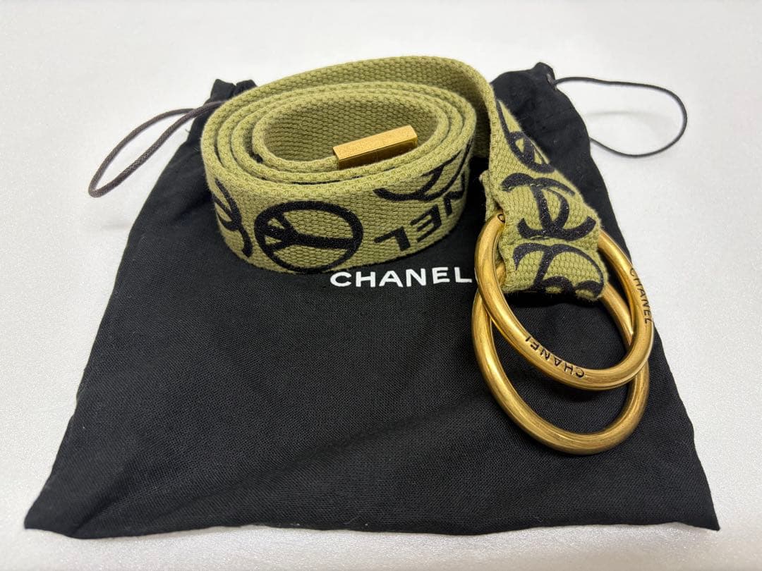 【レア美品】 CHANEL シャネル ベルト ヴィンテージ ゴールド金具