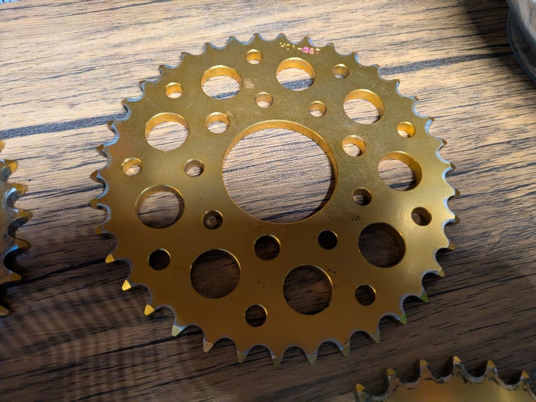 XR100モタード エイプ100 リアスプロケット 5枚セット