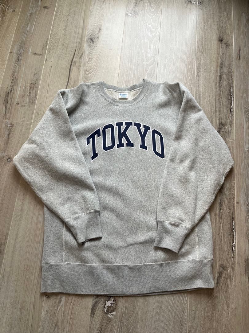 チャンピオンリバースウィーブ　beams TOKYOプリント サイズXL